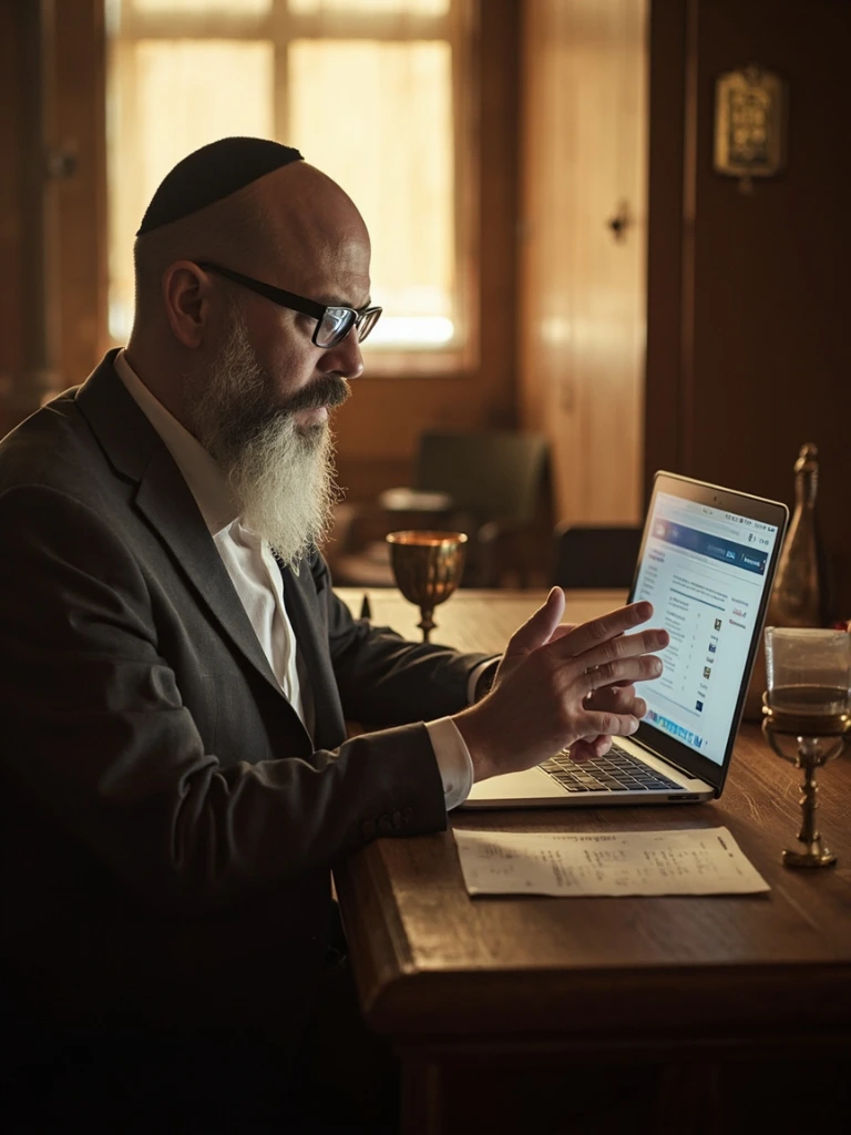 A synagogue administrator reviewing member access permissions